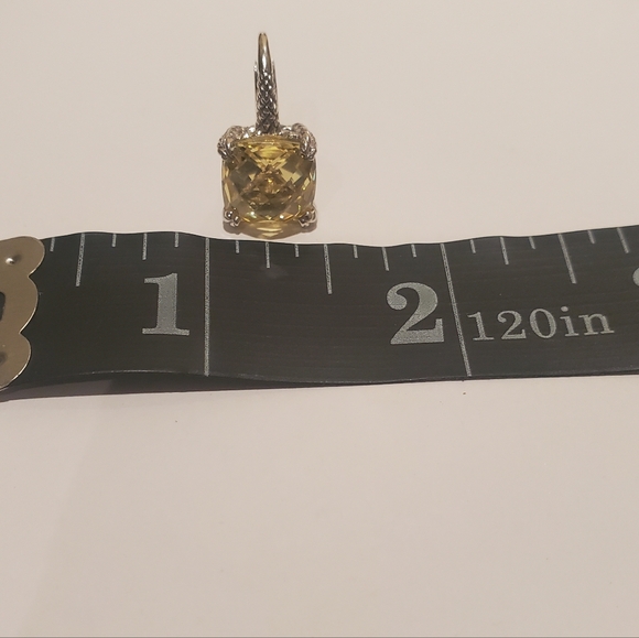 Judith Ripka Lemon Citrine Earrings - Picture 6 of 7